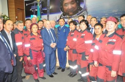 В пятницу, 30 октября, головной офис АО «Эмбамунайгаз» посетил летчик-космонавт Айдын АИМБЕТОВ. 