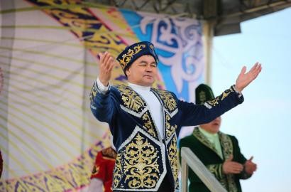 Emba oilmen celebrated the national holiday "Nauryz" on the basis of the deposit of Botakhan oil and gas production department "Dossormunaygaz" in Makat district of Atyrau region