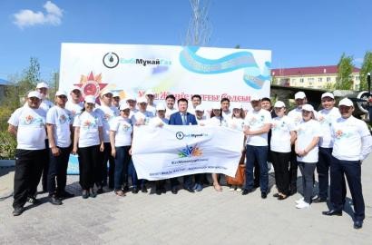 По инициативе Совета молодых специалистов АО «Эмбамунайгаз» была организована акция «Жасыл желек»