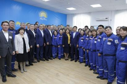 Эмбинцы вместе с партией «Nur Otan»